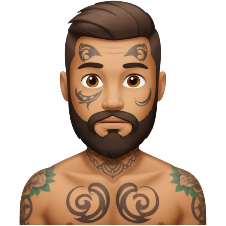 a tatooed man emoji