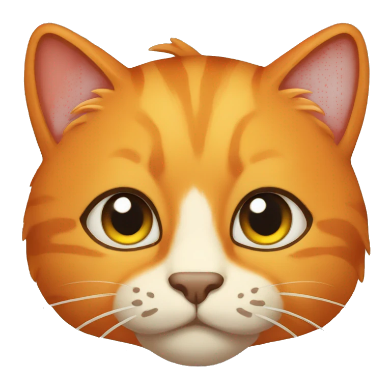 Big orange cat emoji