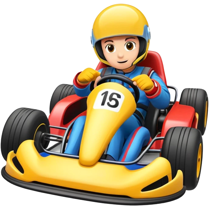 karting, upside view emoji