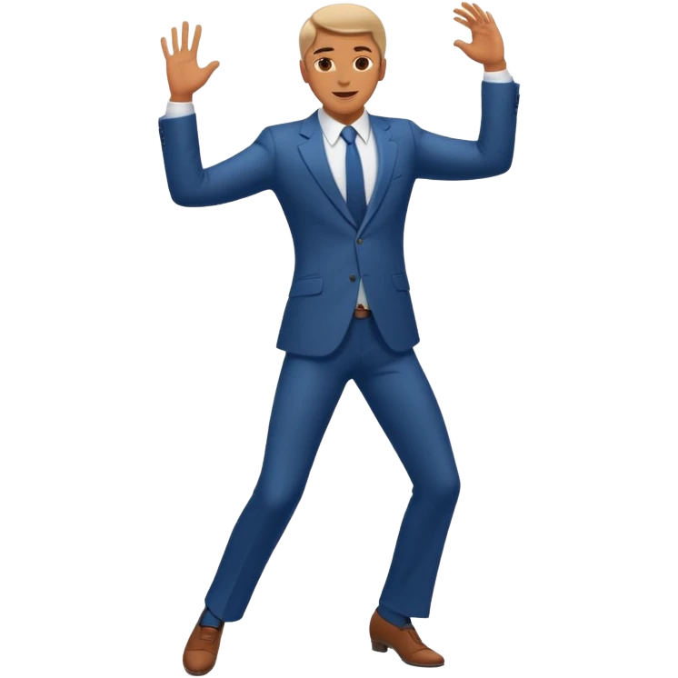 танцующий мужчина в полный рост emoji