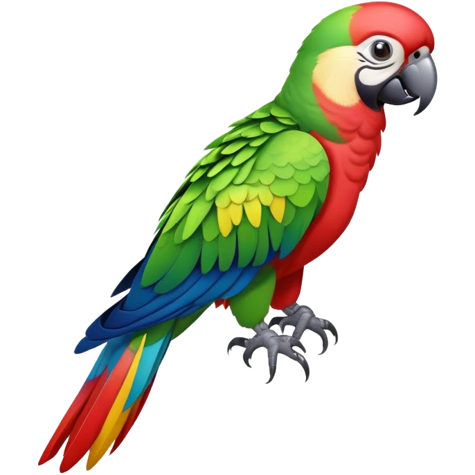 colorful tropical parrot emoji