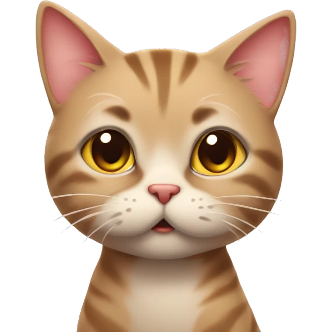 A cute cat is blowing kisses emoji
