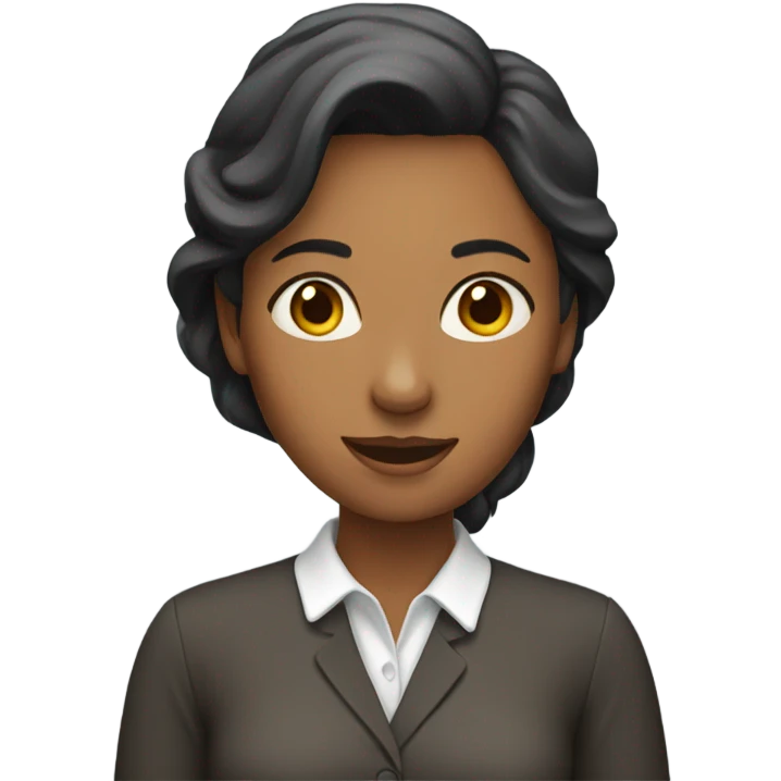 A woman teaching english emoji