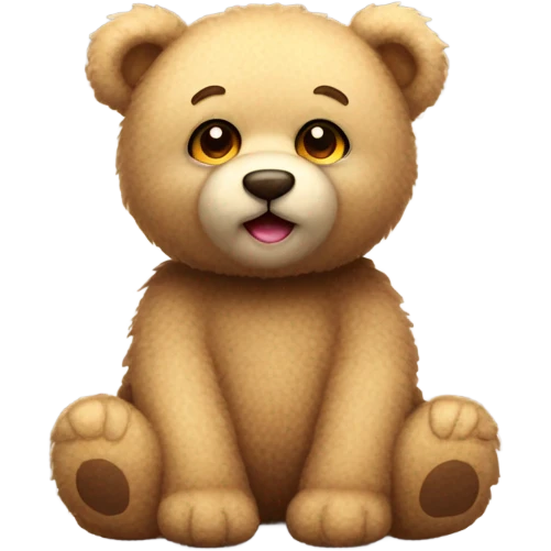 Cute teddy bear emoji
