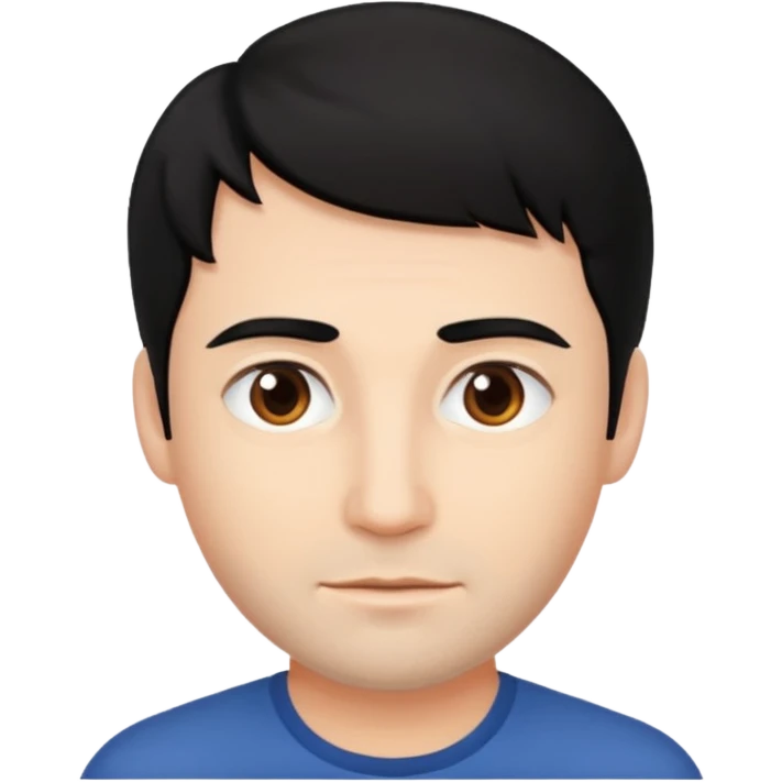 beyaz tenli siyah saçlı 35 yaş erkek emoji