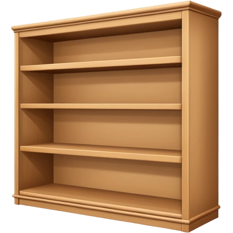 3D wardrobe shelf empty emoji