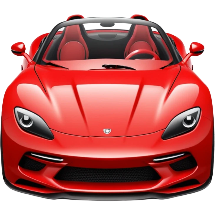 Smirking sports car  emoji