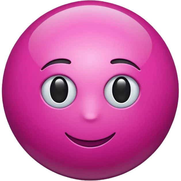 magenta color sphere. Negative : Emoji. emoji