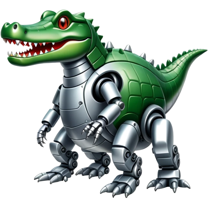 Robot crocodile  emoji