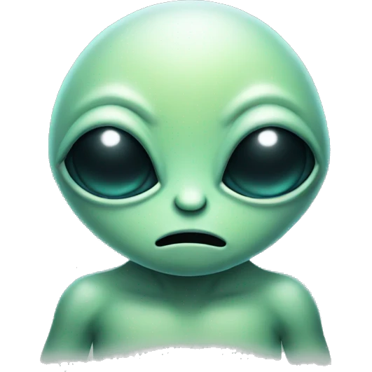 Sleepy alien emoji