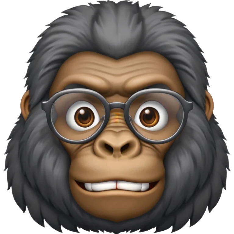 Gorillas with specs emoji