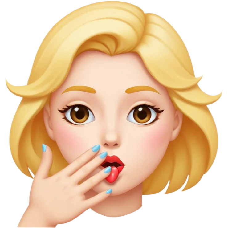 blowing a kiss emoji