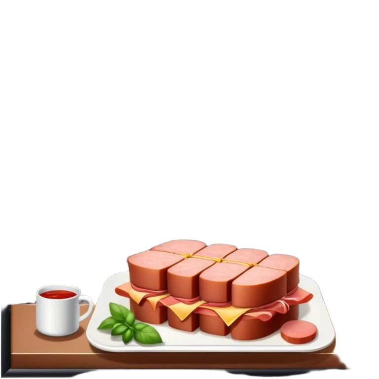  SPAM meat paris cafe city landscape  emoji