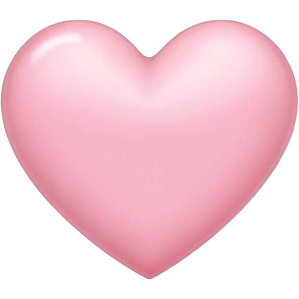 Light pink heart emoji