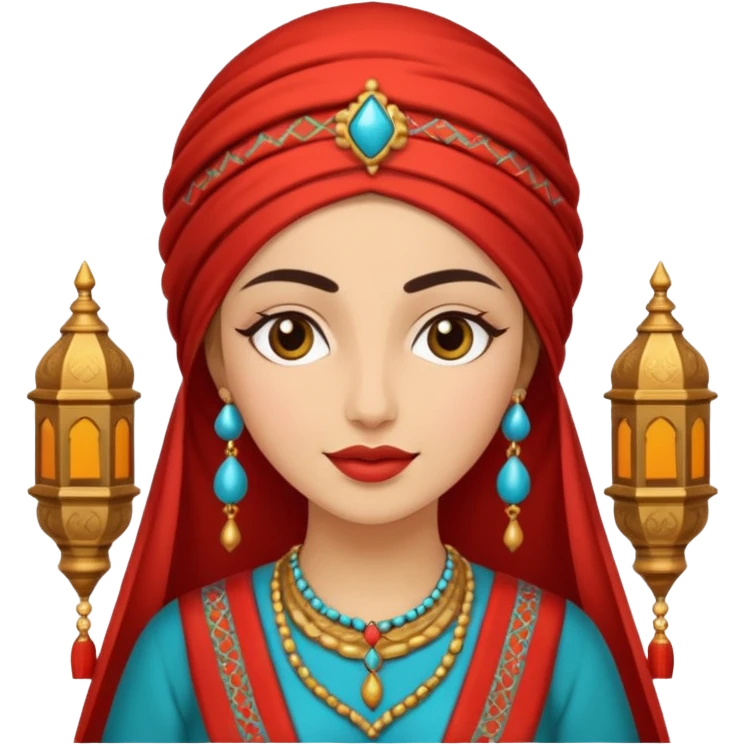 woman in moroccan culture style emoji