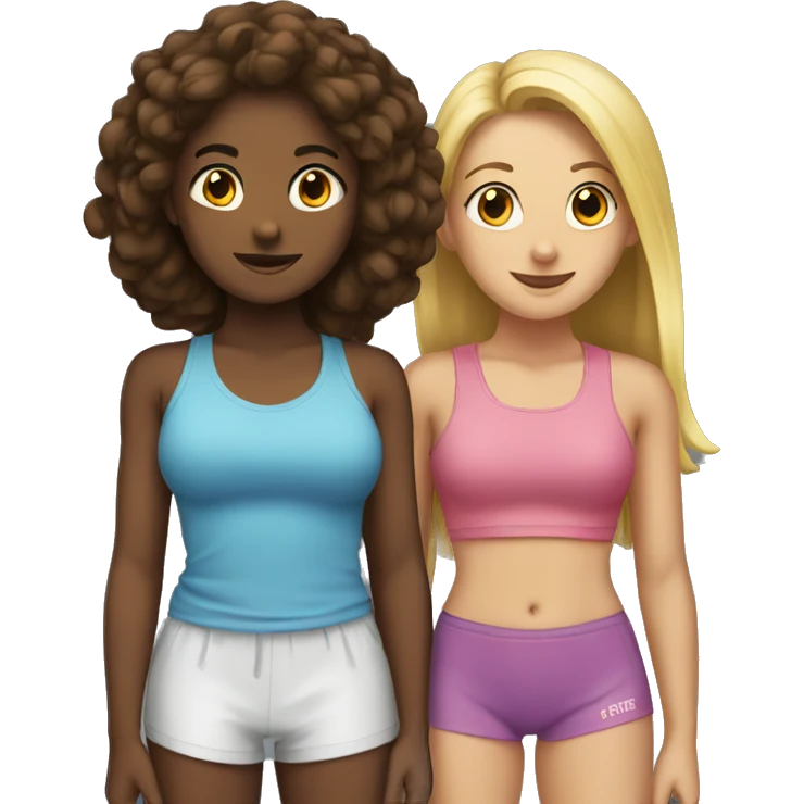 Fit check two girls  emoji