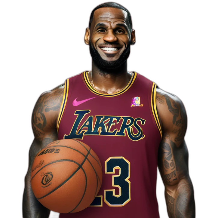 lebron james with nike t shirt emoji
