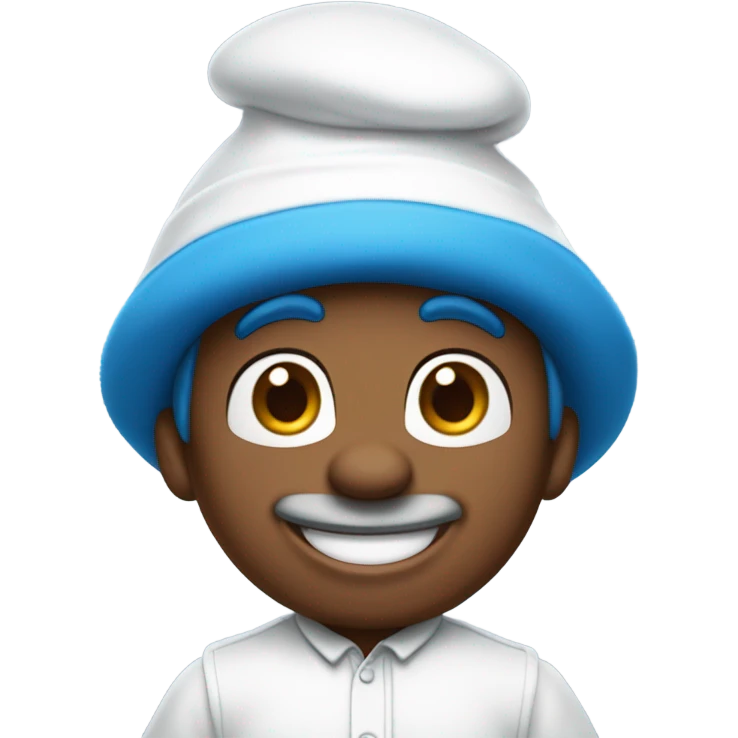 Brown smurf emoji
