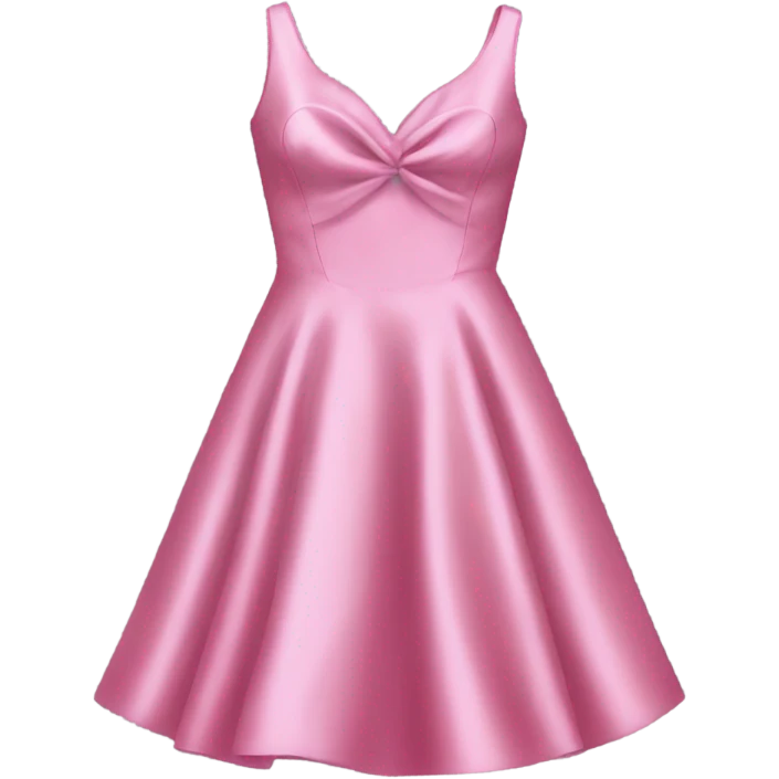 Pink satin dress emoji
