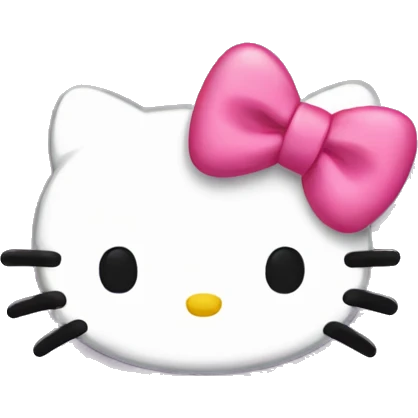 Hello kitty bow  emoji