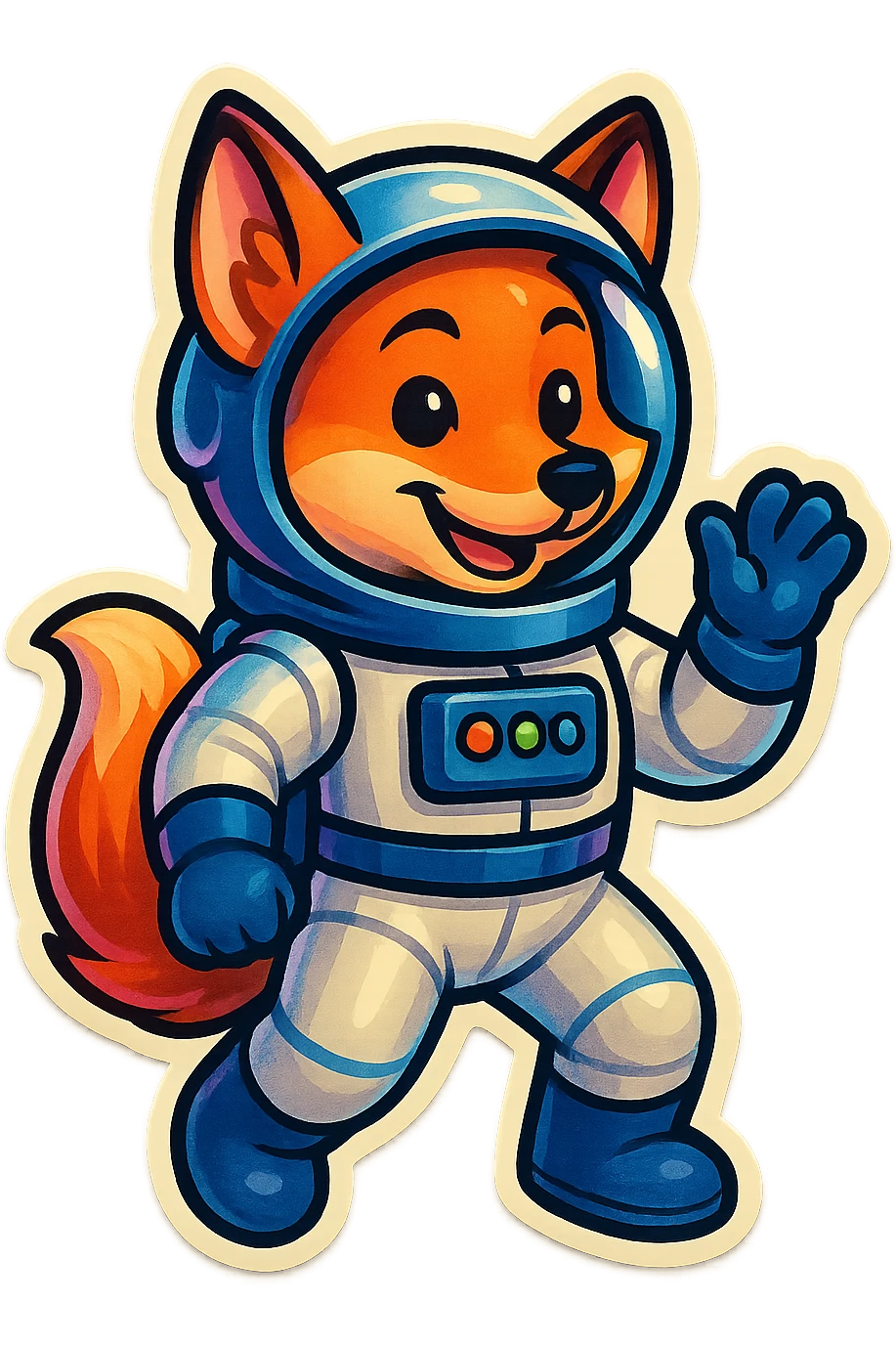 fox asstronaut emoji