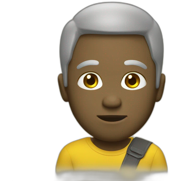 Un caca jaune qui attend emoji