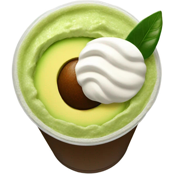 Starbucks drink with avocado in it emoji