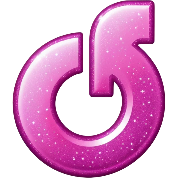 glitter pink logo TikTok emoji