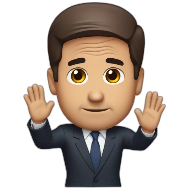 Michael scott waving emoji