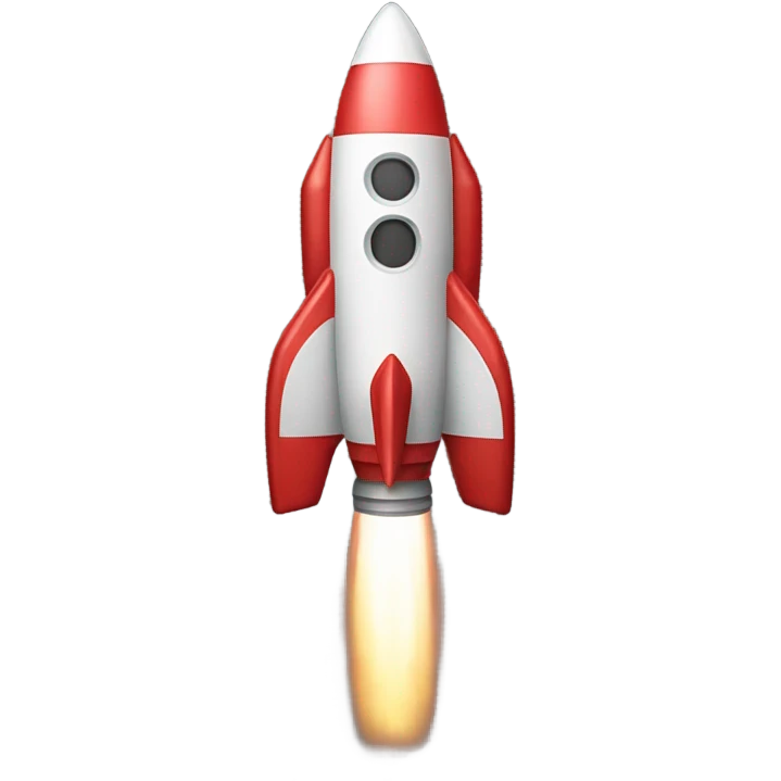 Rocket that is red emoji