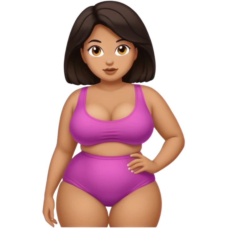 Thicc thighs, bubble boobs emoji