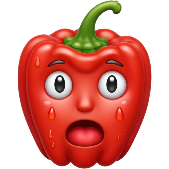 Piment pleure emoji