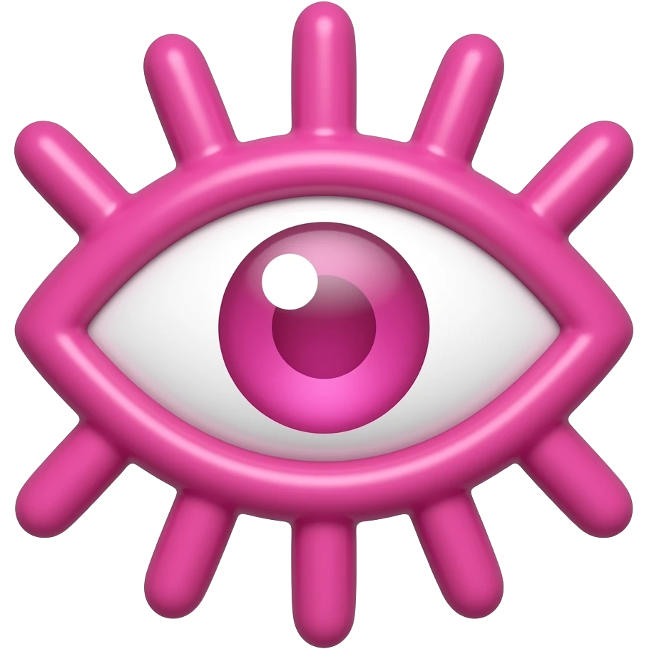 pink evil eye emoji emoji