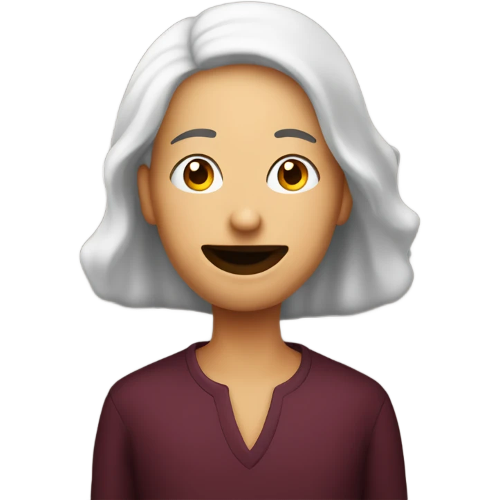 Person that smells red wine emoji