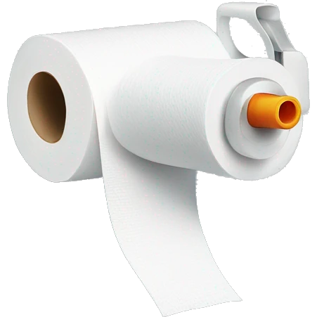 toilet paper watergun emoji