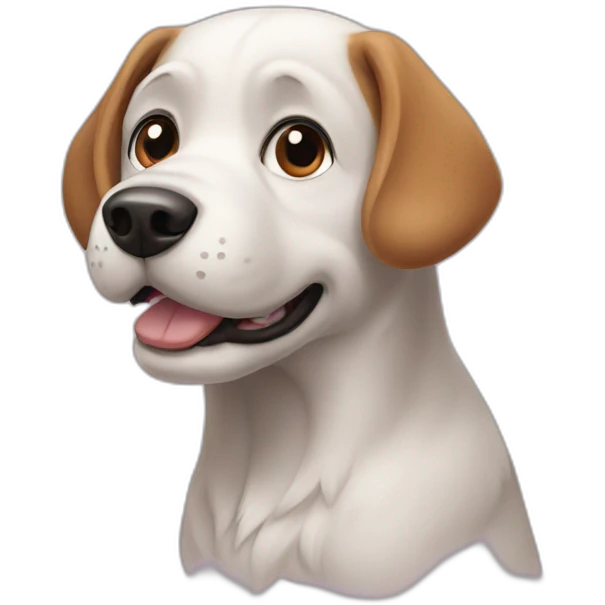 dog with AI emoji