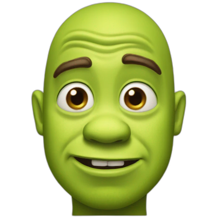 shrek-with-raised-eyebrows emoji