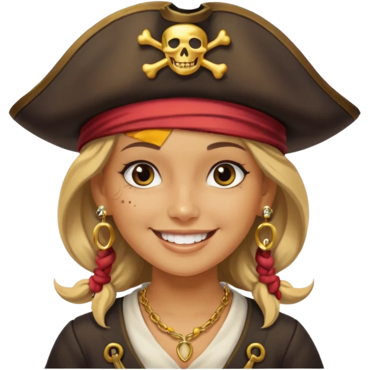 pirate girl emoji