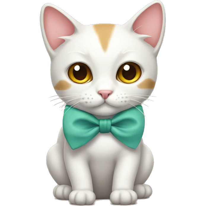 Cat with bow emoji