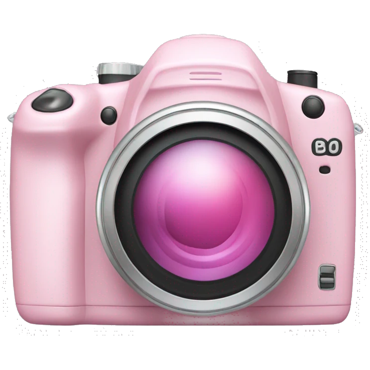 Pastel pink digital camera emoji