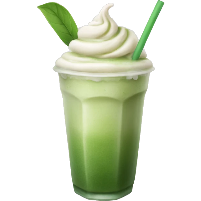 iced matcha latte emoji