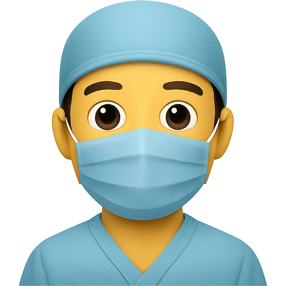 photorealistic healthcare worker, emoji style emoji