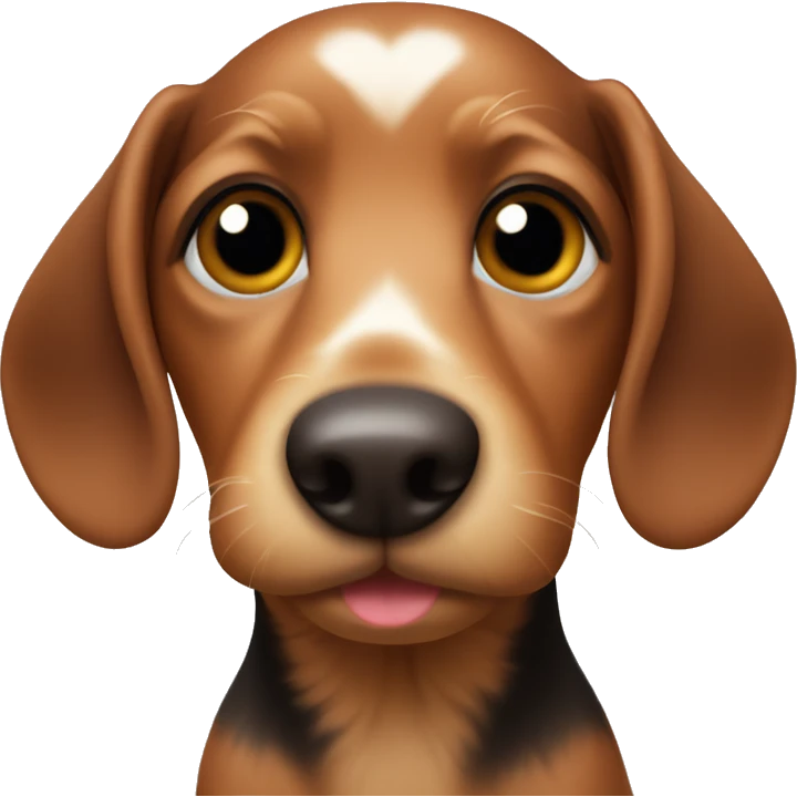 Petit teckel mignon emoji
