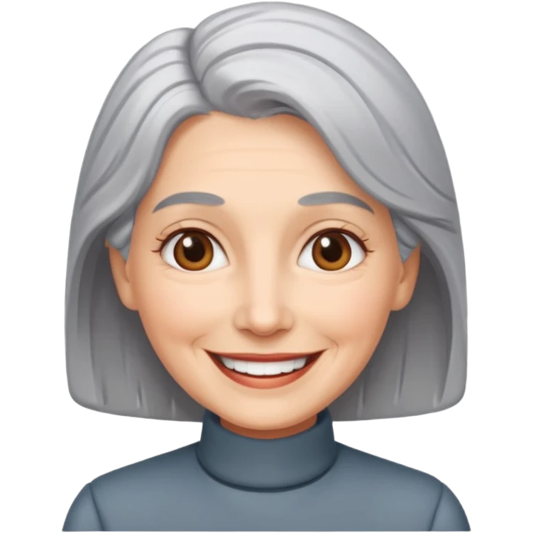 grey haired lady emoji