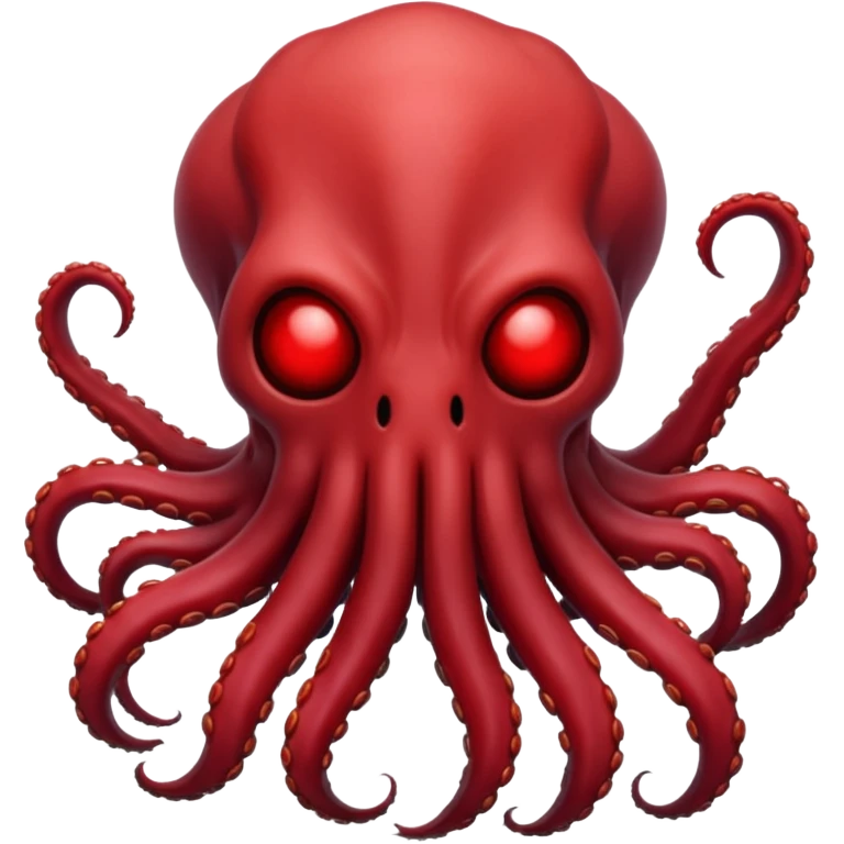 Red The Mind Flayer without face emoji