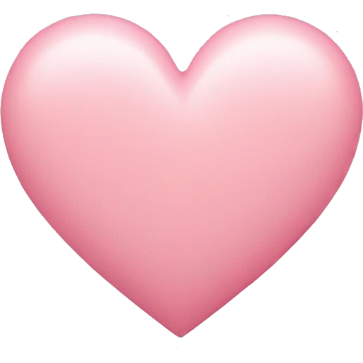 soft pink heart with smaller hearts around it emoji