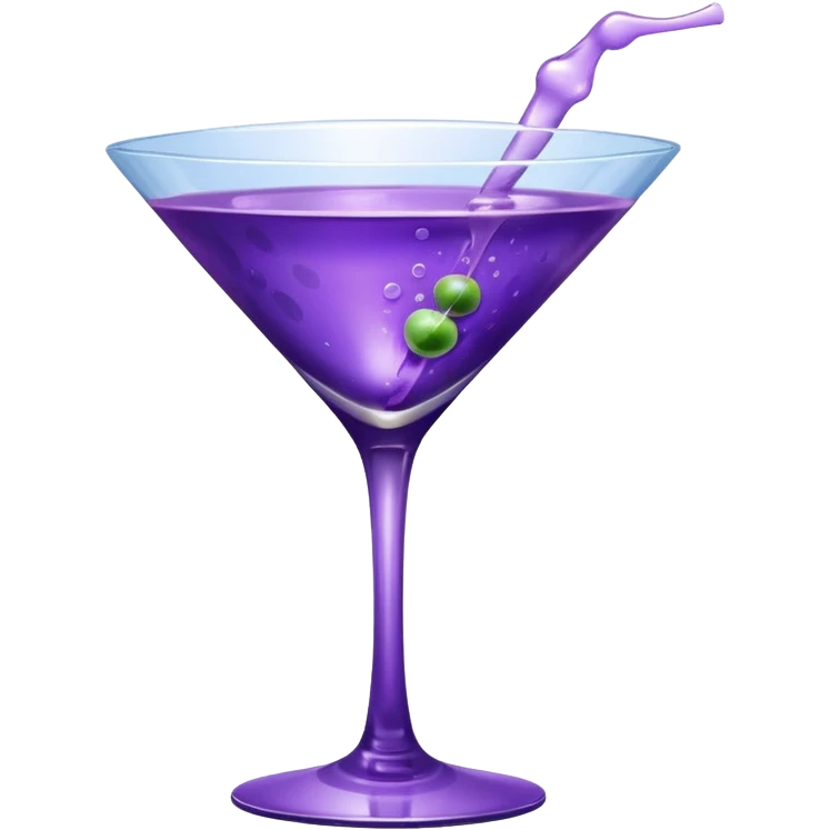 purple martini  emoji