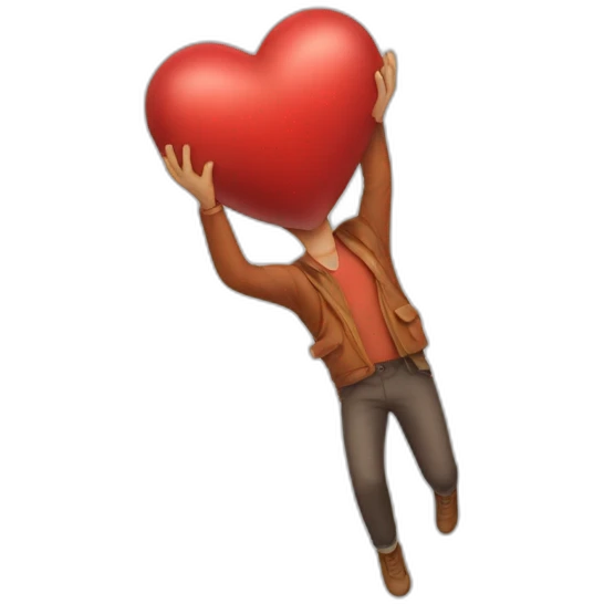 Heart catch emoji