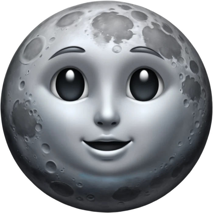  dark shiny aesthetic moon emoji