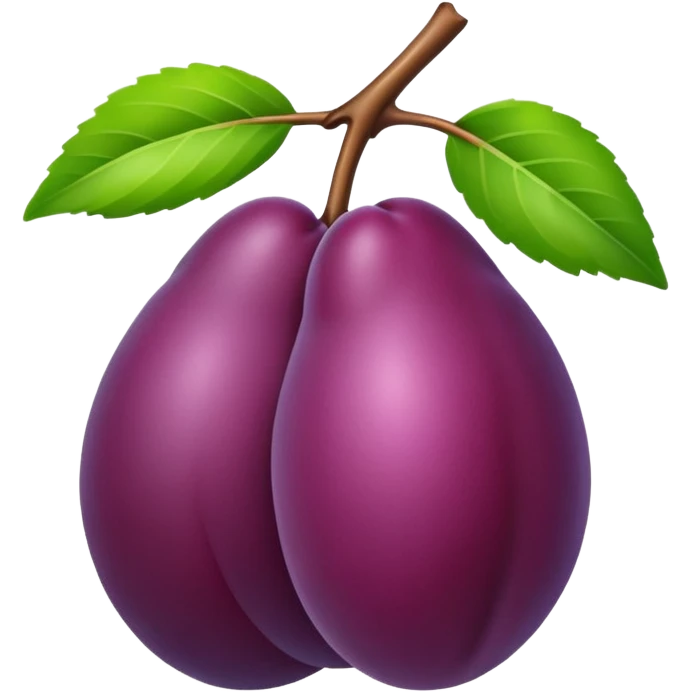 Plum emoji